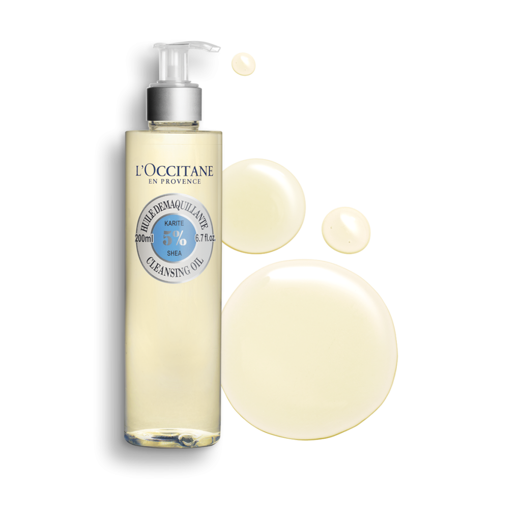 Double Cleansing Step 1: L'occitance Shea Butter Oil-based Cleanser