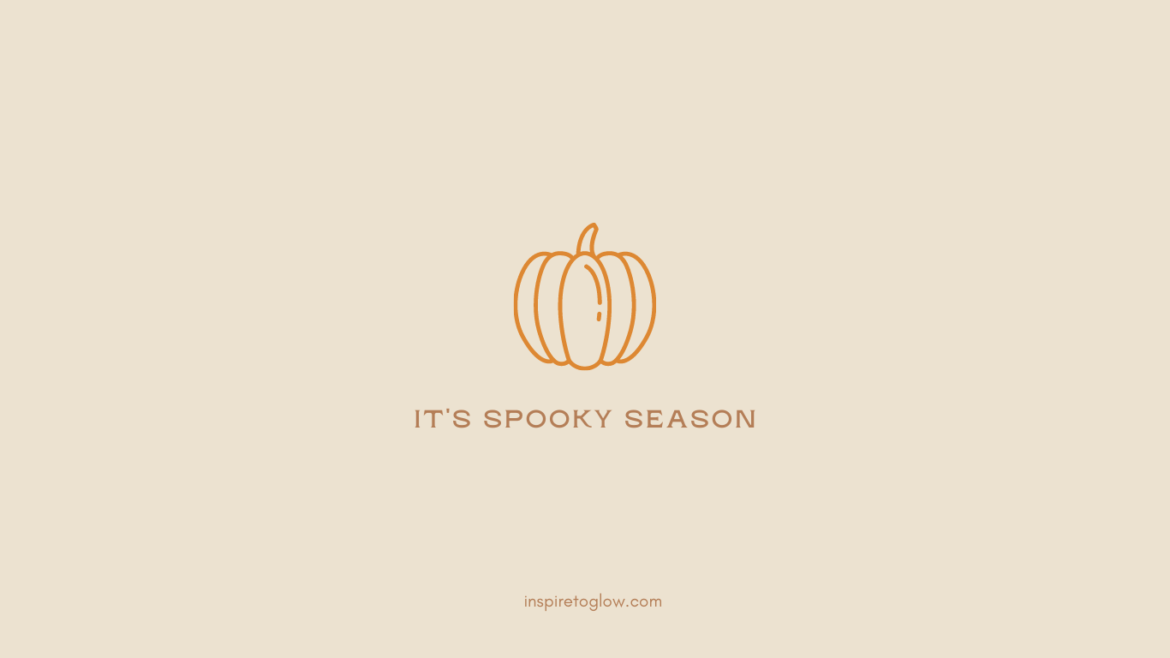 October Desktop Wallpaper - Halloween It's Spooky Season - Pumpkin Quote | Inspire to Glow