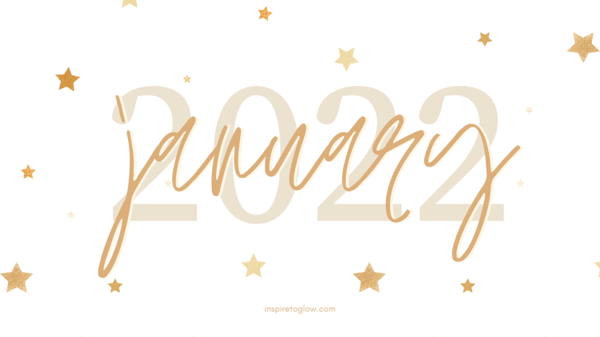 January 2022 Tech Background 5 - Design Graphic Illustration New Year Stars