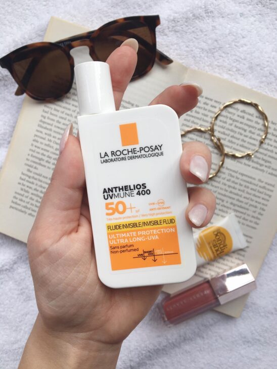 My favorite sunscreen face product - La Roche Posay Anthelios UVMune 400 SPF 50 Invisible Fluid - SPF Summer Essentials - Skincare - Inspire to Glow Lifestyle Blog