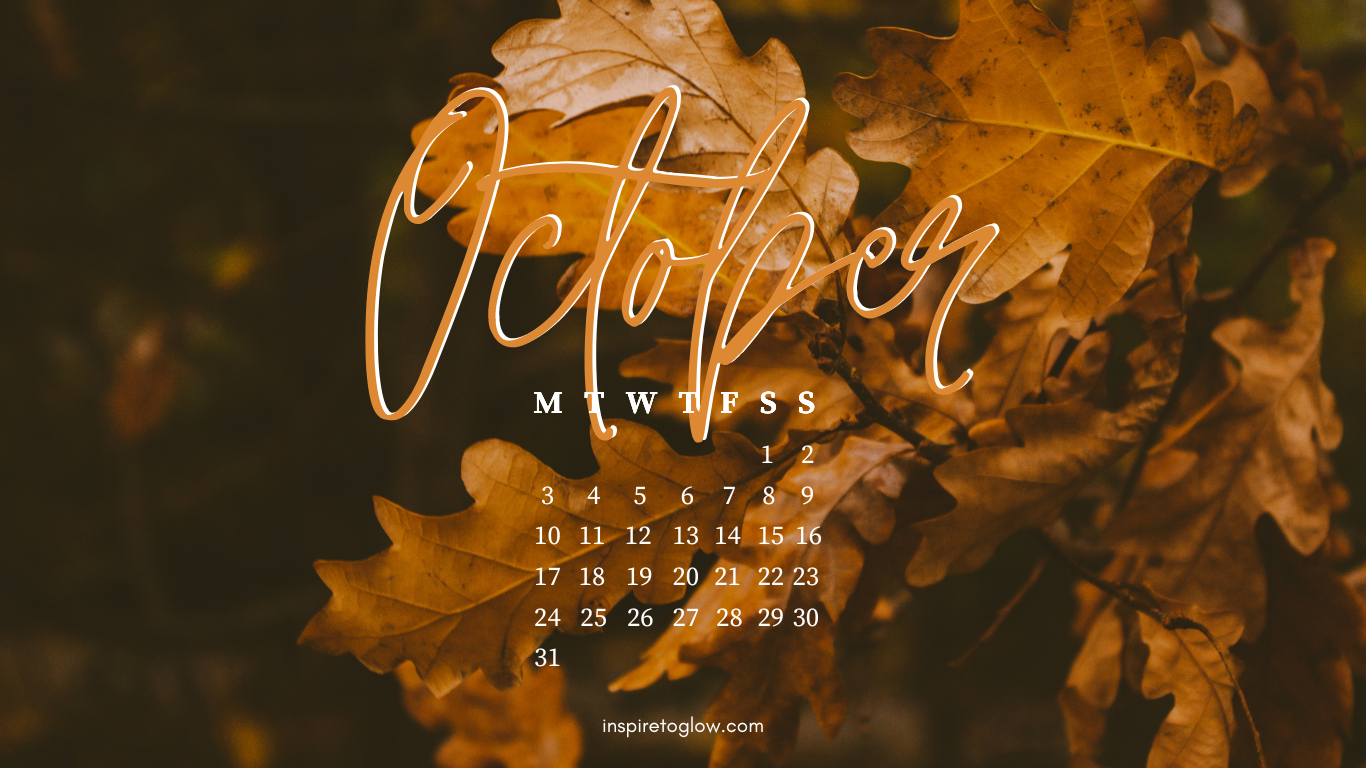 Free October 2022 Tech Backgrounds - Inspire to Glow