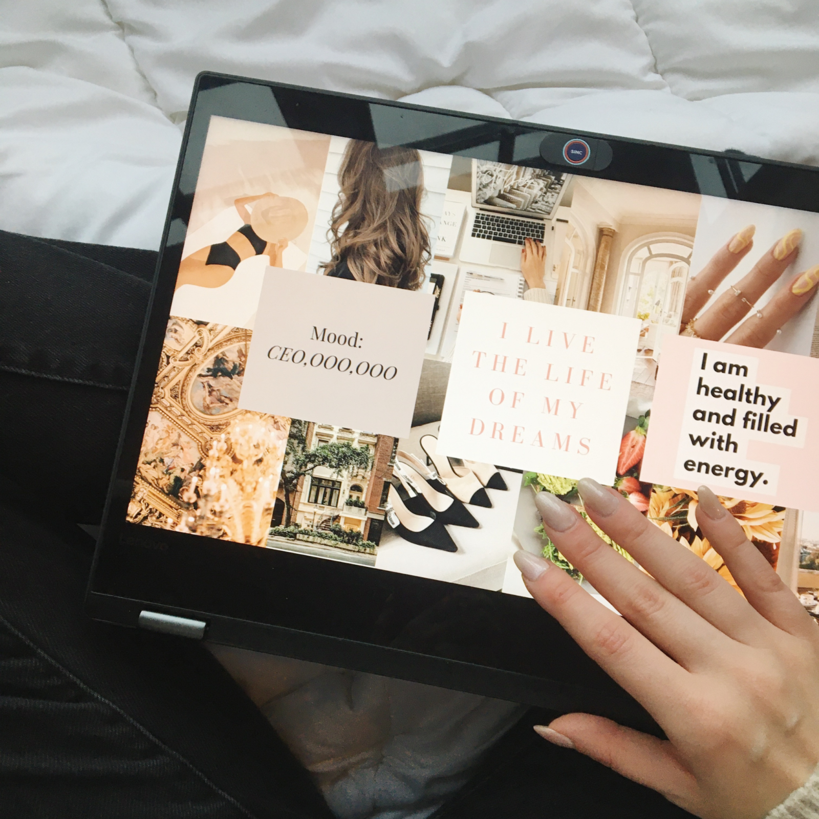 Inspire to Glow Blog Post Header - How to create a Vision Board - Plus 3 tips for making it work
