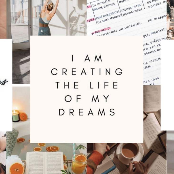 Inspire to Glow Lifestyle Blog - Vision Board Inspiration Inspo Ideas - Word, Sentence or Quote of the Year - 2021 I Am Creating The Life Of My Dreams