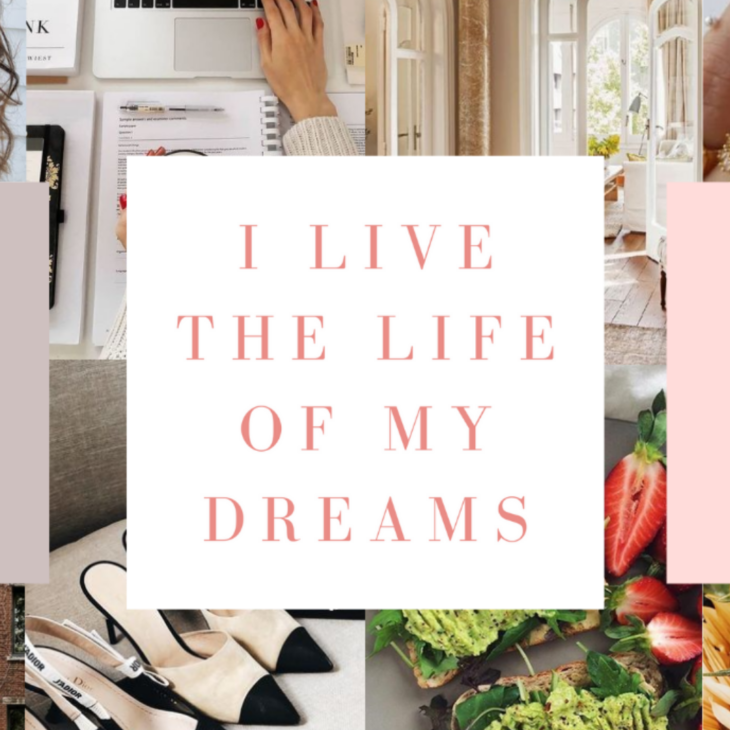 Inspire to Glow Lifestyle Blog - Vision Board Inspiration Inspo Ideas - Word, Sentence or Quote of the Year - 2022 I Live The Life Of My Dreams