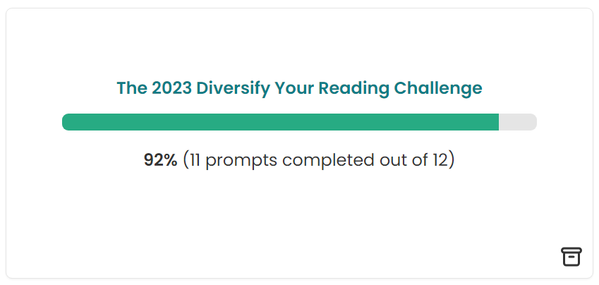 2023 Reading Wrap Up - The 2023 Diversify Your Reading Challeng by diversifyyourreading on Instagram