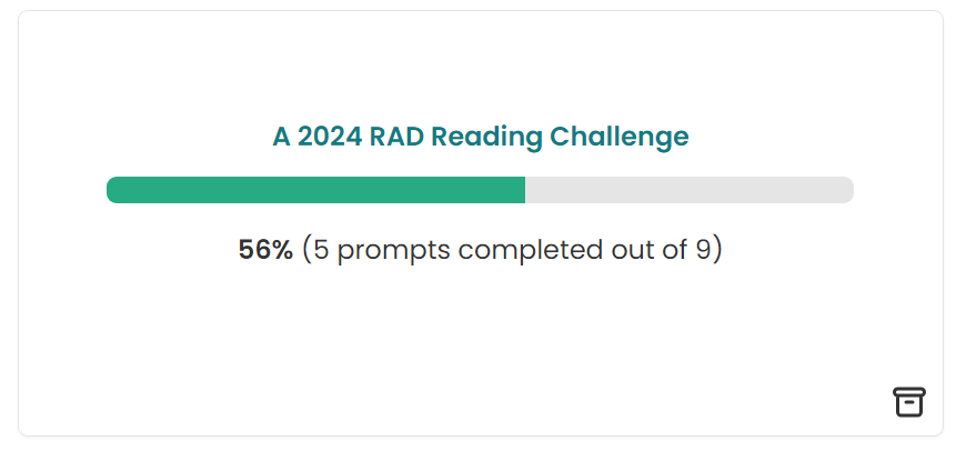 Inspire to Glow - 2024 Mid-Year Reading Wrap-Up - Reading Challenge - A 2024 RAD Reading Challenge progress