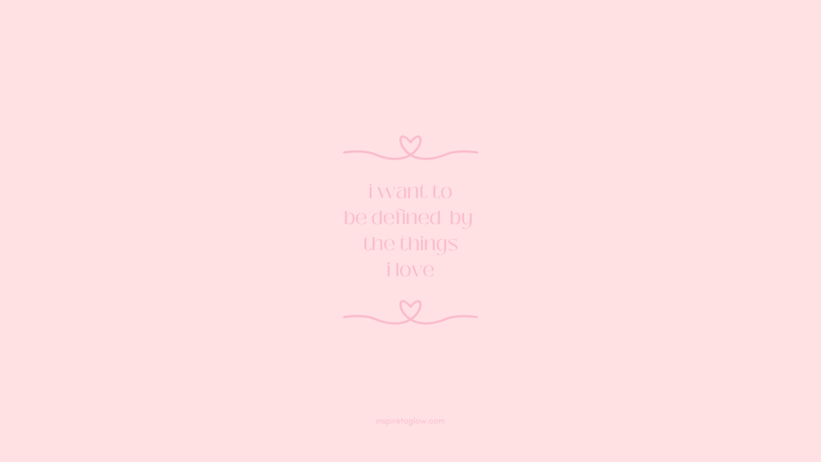 Inspire to Glow Desktop Wallpaper - Pink background with pink typography - cute and pretty wallpaper - inspirational and motivational quote