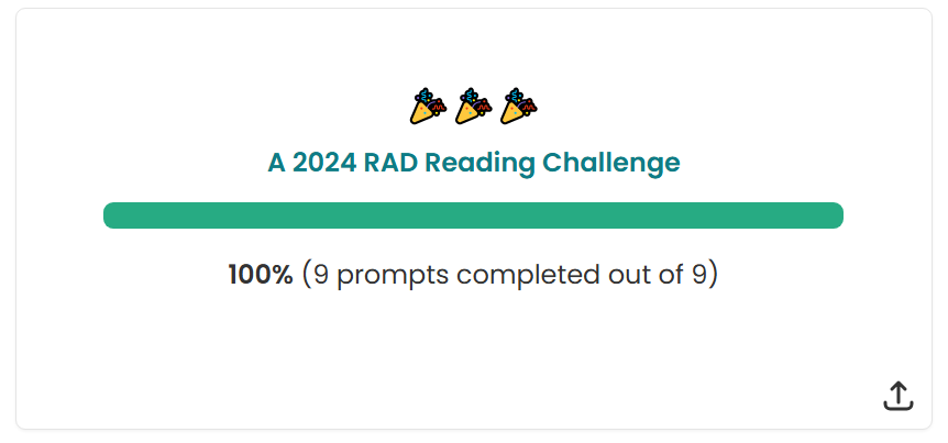 2024 Reading Challenges - A 2024 RAD Reading Challenge hosted on The StoryGraph App