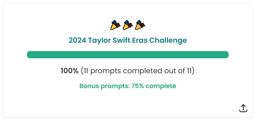 2024 Reading Challenges - 2024 Taylor Swift Eras Challenge hosted on The StoryGraph App