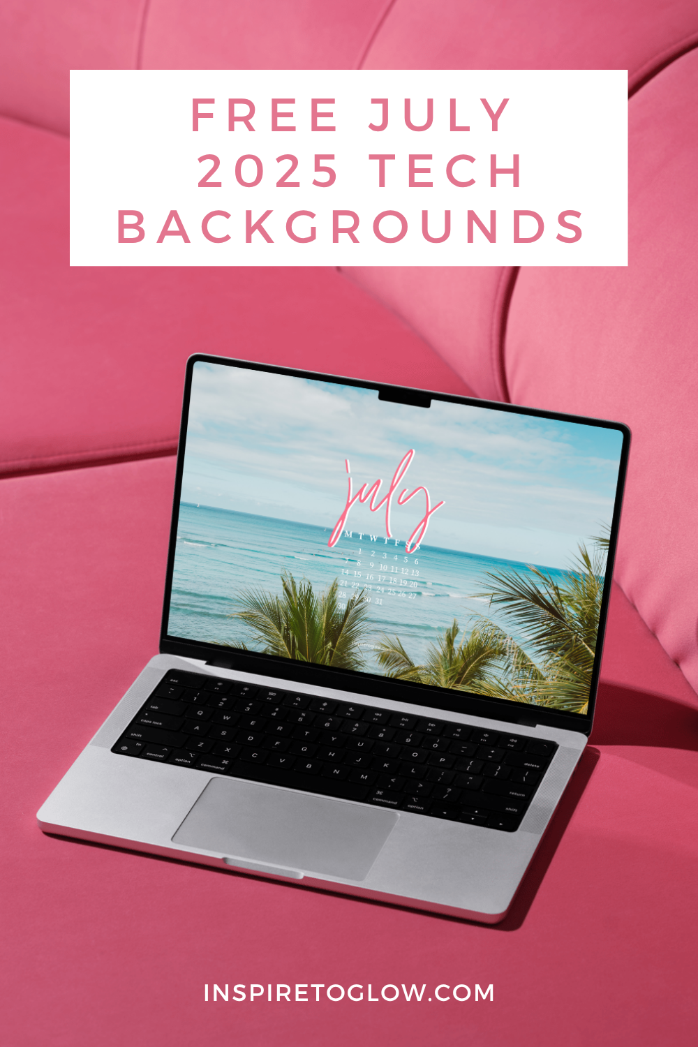 Free, downloadable July 2025 Tech Backgrounds